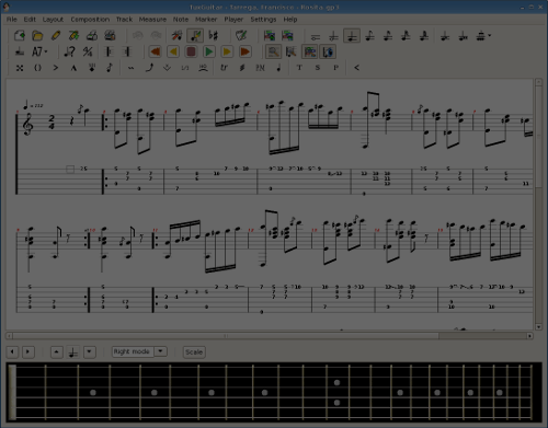 TuxGuitar on GNU/Linux